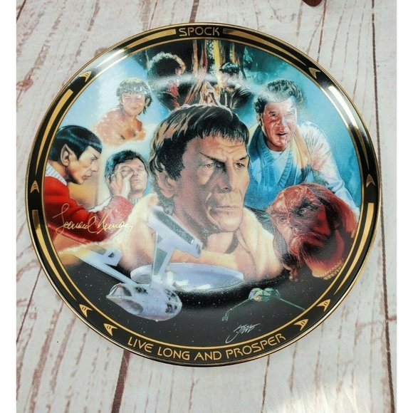 Vintage 1997 The Hamilton Collection Spock Reborn Star Trek Life Of Spock Plate - Picture 10 of 12